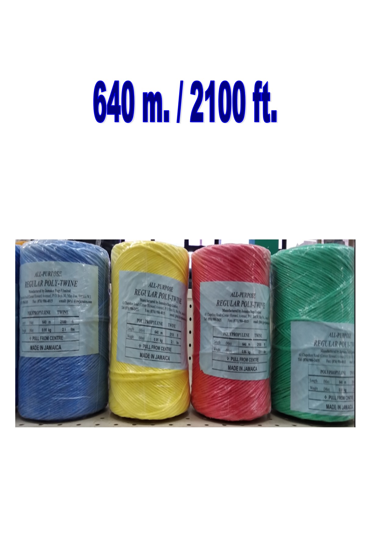 Solid Colour 2100 ft. All-Purpose Poly-Twine