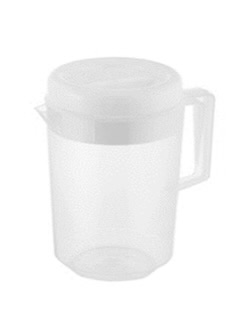 2.5 ltr. Plastic Pitcher White Lid, Round Design, Ergonomic Handle And ...